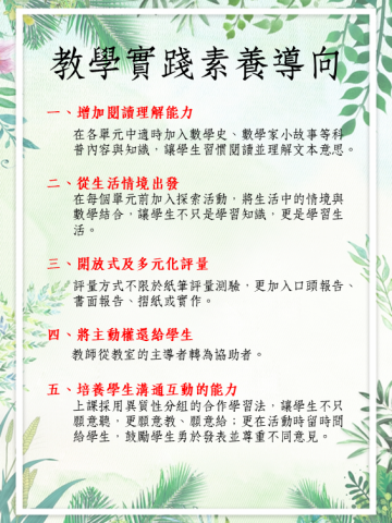 張詠琦 - 教學實踐素養導向