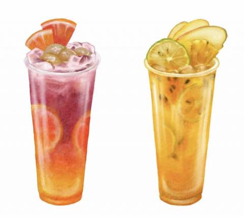 ♡艾比繪畫教學♡ - 飲料店插畫接案作品