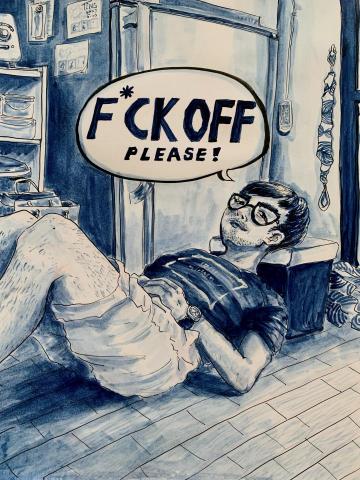 casualTing 王怡婷插畫服務 - f*ck off