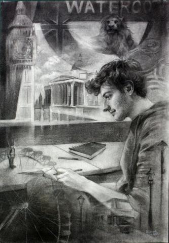 徐千詠 - 炭筆素描作品