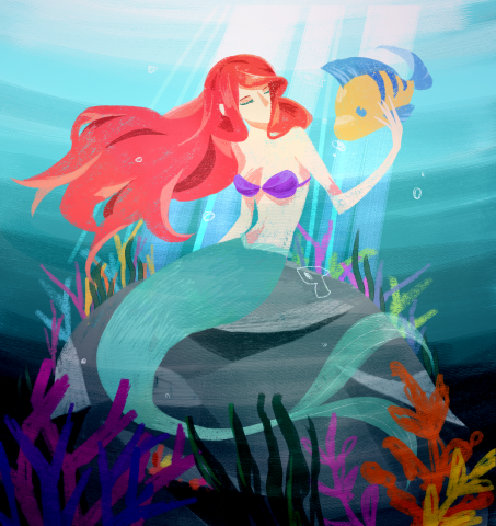 葉拍落 - 繪本風