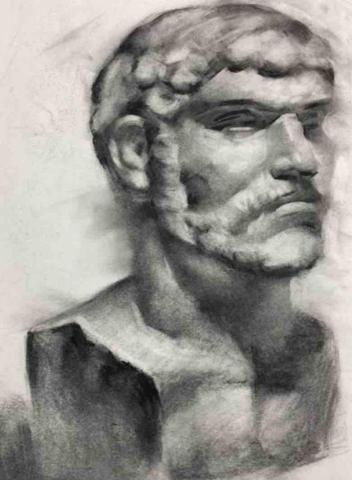 卓思妤 - 炭筆素描