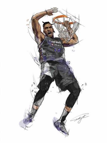 史以凡 - Dwight Howard 插畫 史以凡 - Dwight Howard 插畫