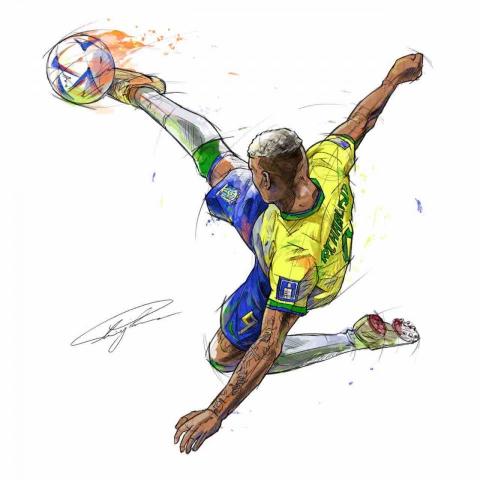 史以凡 - Richarlison 插畫 史以凡 - Richarlison 插畫