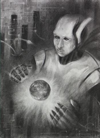 徐千詠 - 炭筆素描作品