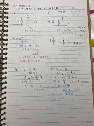 蔡咏學 - 基本電學 Ch9 諧振電路