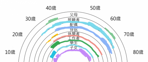 Beryl 生涯發展諮詢師 - 生涯彩虹圖