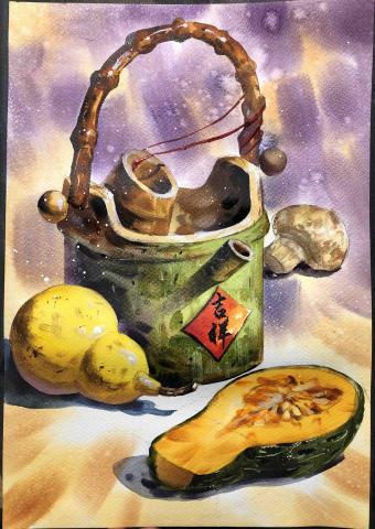 蘇上瑄 - 靜物水彩