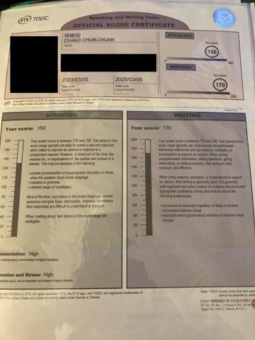 張先生 - TOEIC