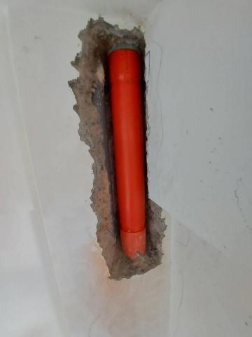 海奧華企業社 張光旻 - 排水管漏水重接 後