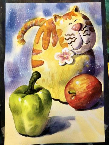 蘇上瑄 - 靜物水彩