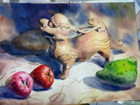 蘇上瑄 - 水彩靜物