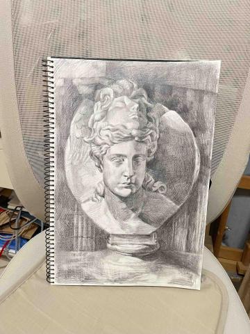 汪子凌 - 石膏像示範