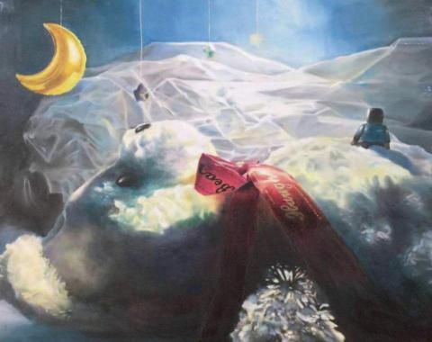 江采萱（娜恩） - 油畫(夢境中的熊)