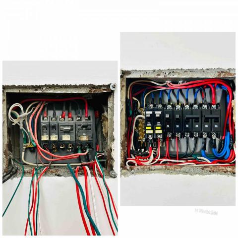 阿嚕米水電 - 電線抽換 無融絲開關更換