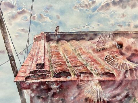 吳奕呈 - 2022 半開 猩紅色綻放