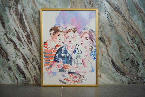 RoseArt肖像畫訂製 - 全家福訂製