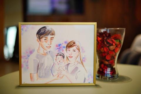 RoseArt肖像畫訂製 - 寶寶彌月訂製