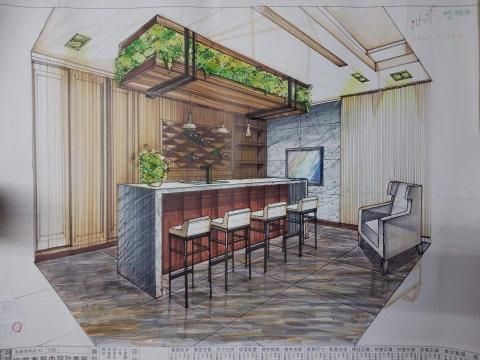 林鈺珊 - 麥克筆/2點透視圖