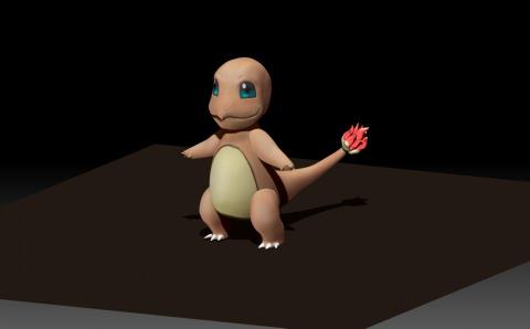 岳霖 - 寶可夢小火龍建模 岳霖 - 寶可夢小火龍建模