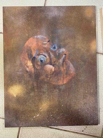 詹棅權Eric - 膠彩創作-火男