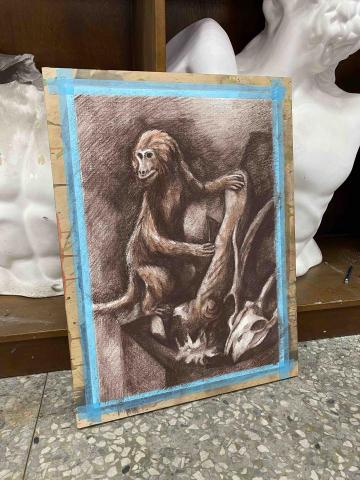 詹棅權Eric - 炭精筆-2小時靜物練習