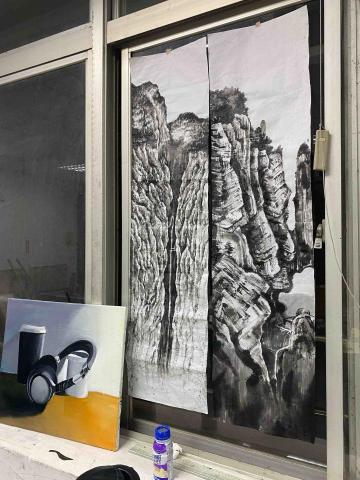 詹棅權Eric - 水墨作品-峽&壁