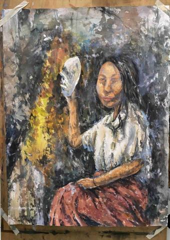 詹棅權Eric - 水彩作品-印象派的人物寫生