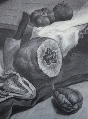 Ivy - 素描 - 炭精筆