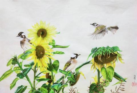 玥陽工筆畫 - 工筆畫花鳥畫