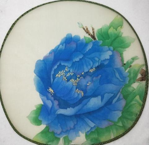 玥陽工筆畫 - 工筆畫絹扇
