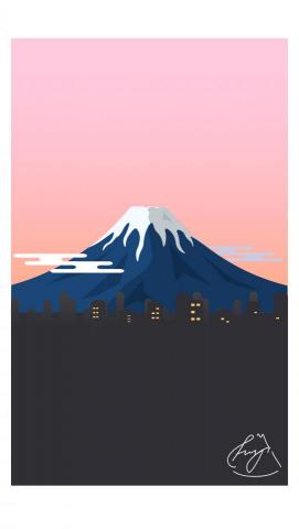 CIDeR - 富士山的小卡   *Adobe Illustrator*