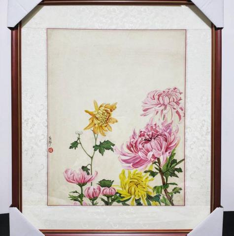 玥陽工筆畫 - 工筆畫菊花