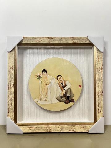 玥陽工筆畫 - 工筆畫婚紗照