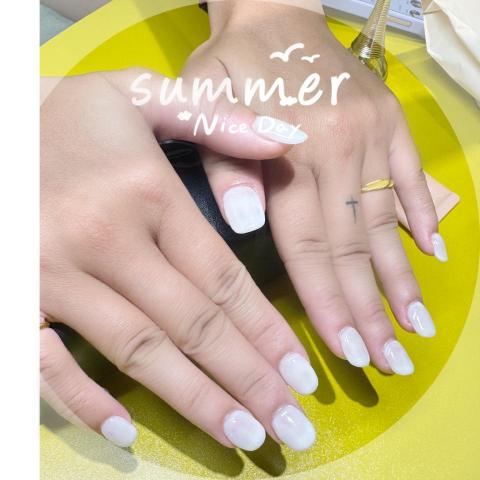 Ling Meng Li - 裸透白+甲片延甲