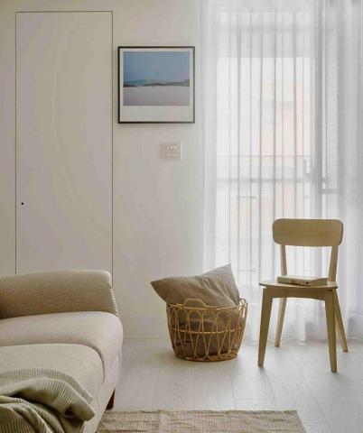 信美裝潢 - 雋永百搭浪漫白色窗紗