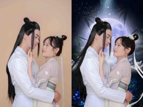 淳粹照片後製修圖 - 人像修圖後製背景