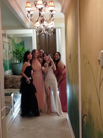 April - prom w my friends 