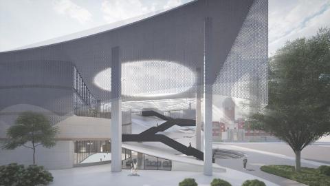 謙築工作室 - 展覽廳-室外渲染模擬圖 謙築工作室 - 展覽廳-室外渲染模擬圖