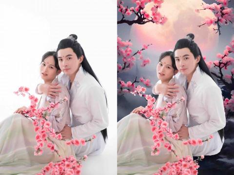 淳粹照片後製修圖 - 人像修圖後製背景