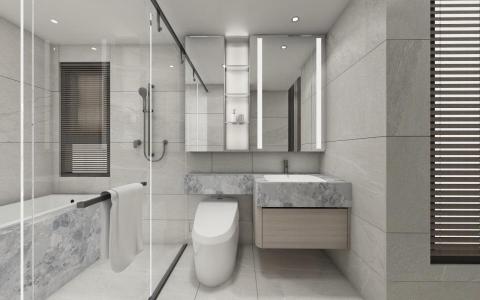 謙築工作室 - 廁所渲染模擬圖 謙築工作室 - 廁所渲染模擬圖