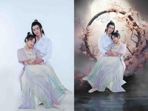 淳粹照片後製修圖 - 人像修圖後製背景