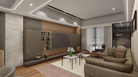 謙築工作室 - 室內設計-客廳渲染模擬圖 謙築工作室 - 室內設計-客廳渲染模擬圖