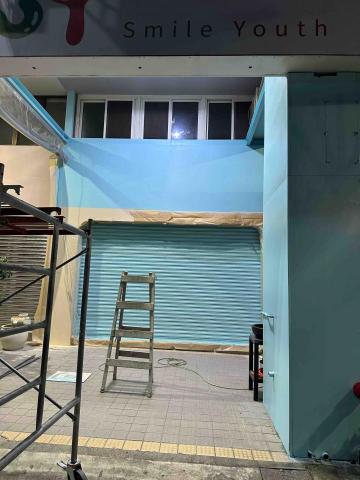 文清油漆工程行 - 門市門面跳色烤漆