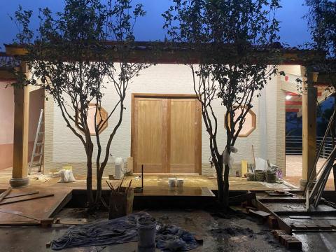 傳藝室內裝修 - 實木訂製門，東麗外牆板，實木裝修