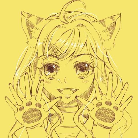 大貓個人工作室 - 大頭 單色 大頭照