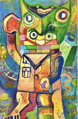 蔡昀庭 - 創意美術 玩具總動員主題 案例