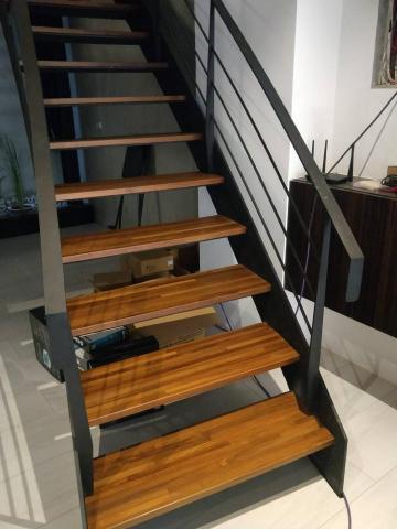 承峰櫸木扶手樓梯施工 - 設計師品牌  緬甸柚木腳踏板
