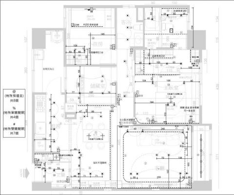 Abby設計師 - 室內設計/住宅案/平面系統圖