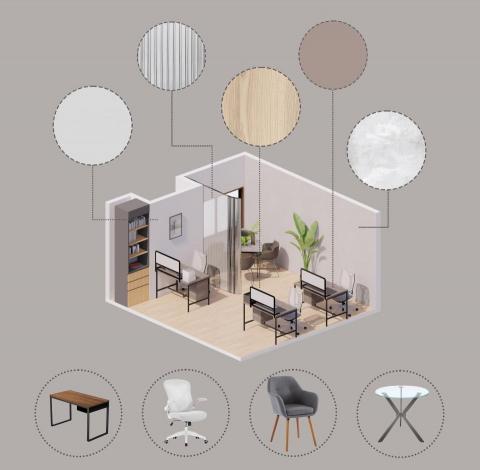 梅子火龍果 - 辦公室配置